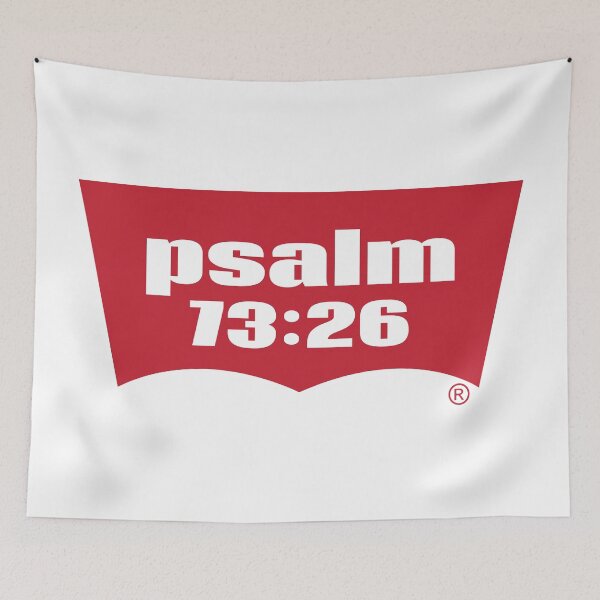 Item preview, Psalm 73:26 Bible Inspirational Quote designed and sold by ProjectX23.