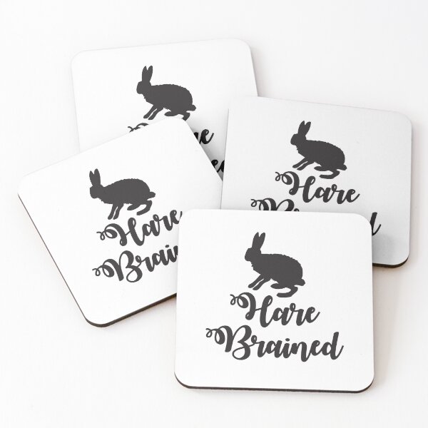 Item preview, HARE brained (with hares rabbit) designed and sold by jazzydevil.