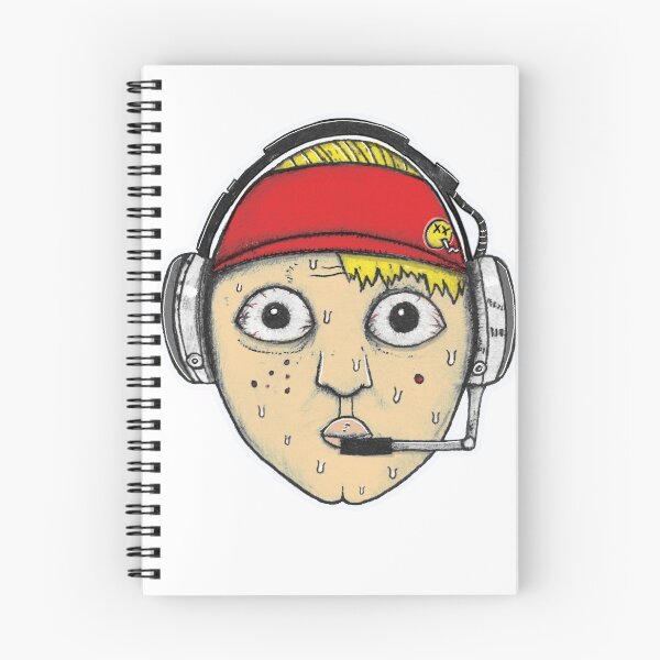 Item preview, Fast Food Worker Illustration Cartoon Head Wearing a Headset designed and sold by JustNukeIt.