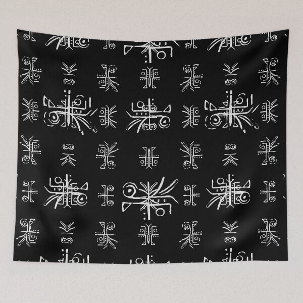 Item preview, Black and White Tribal Print designed and sold by DFLC Prints.