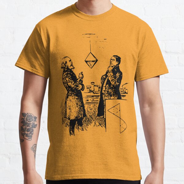 Two men considering an octahedron Classic T-Shirt