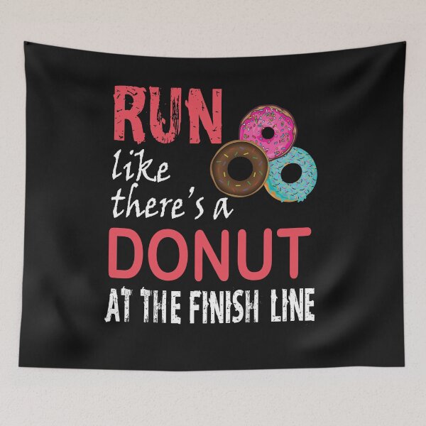 Item preview, Marathon run at the finish a donut is waiting for you designed and sold by tarek25.