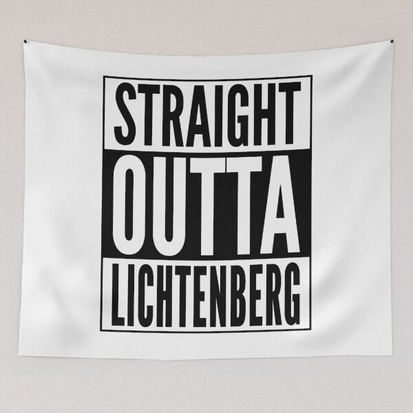 Item preview, Straight Outta Lichtenberg Berlin Germany Neighborhood Black Design designed and sold by ramiro.