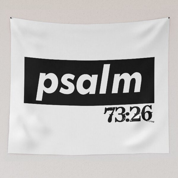 Item preview, Psalm 73:26 Bible Inspirational Quote designed and sold by ProjectX23.