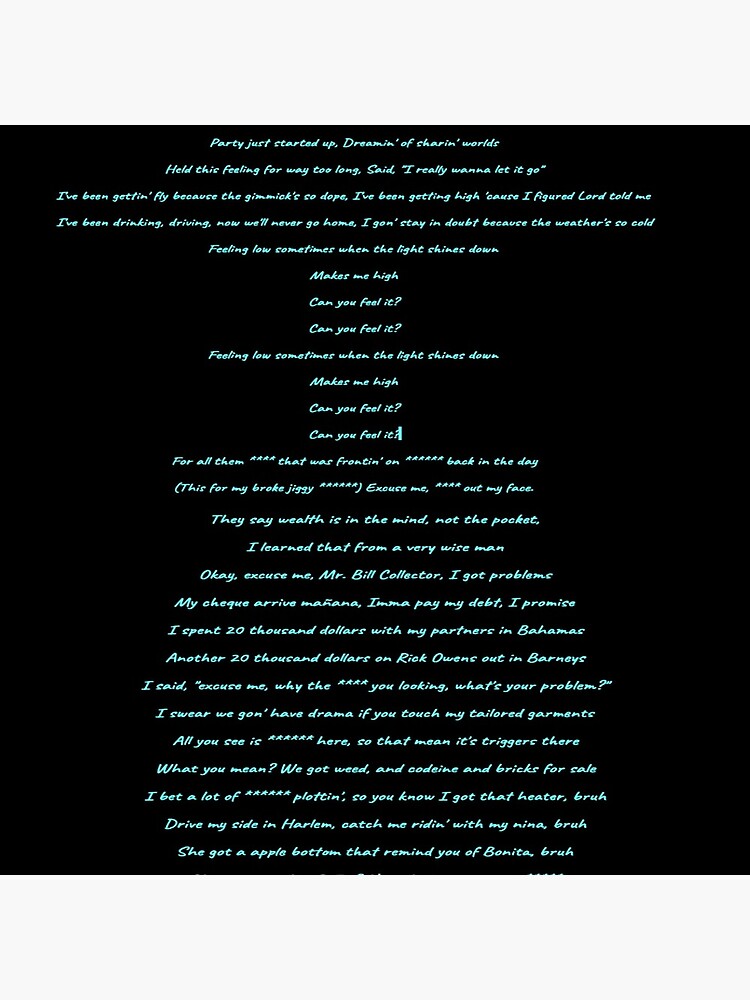 Lyrics Of Lsd By A Ap Rocky Tote Bag By Asappebble Redbubble