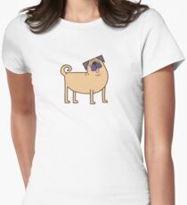 Mops Leben Tailliertes T-Shirt für Frauen
