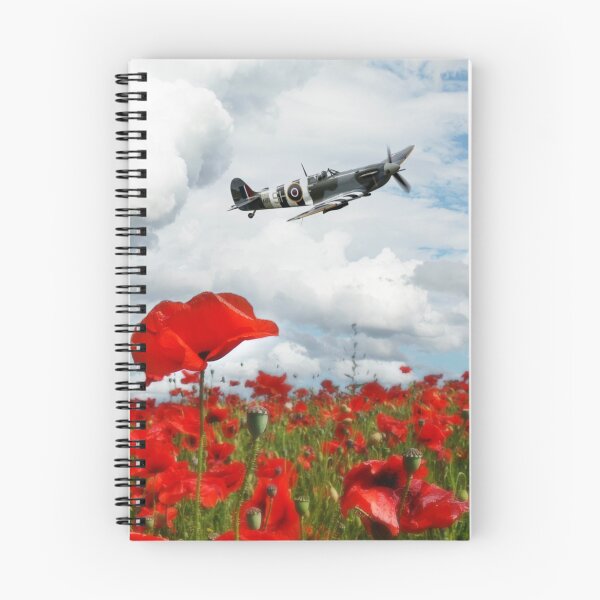 Item preview, Spitfire Over The Poppy designed and sold by Airpower Art.