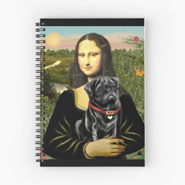 Item preview, Mona Lisa and her Black Pug designed and sold by JeanBFitzgerald.