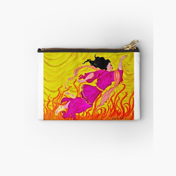 Item preview, Fire Dancer In Pink Dress designed and sold by CeliaSGarciaArt.