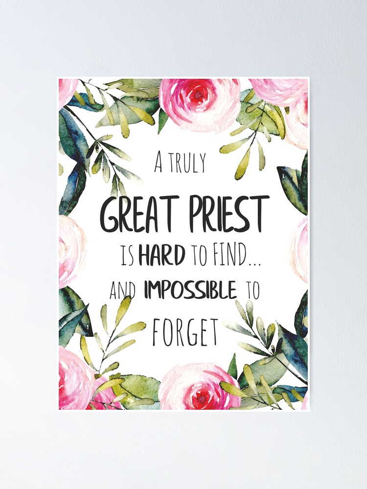 "Priest Farewell gift Leaving Gift Idea / Priest thank you quote