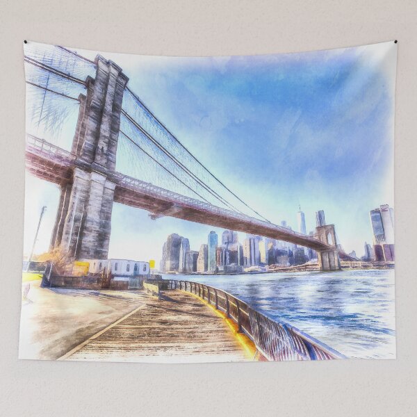 Item preview, Brooklyn Bridge New York Art designed and sold by bejacs.