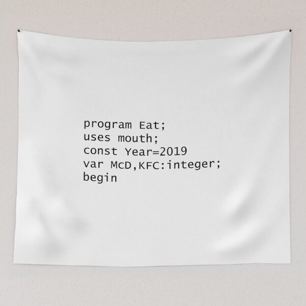 Item preview, Turbo Pascal Program Eat designed and sold by savethetshirt.