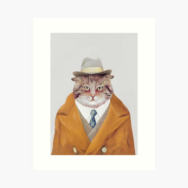 Fat Cat Art Print