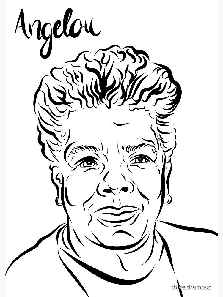 Maya Angelou | Illustration, Illustration art, Drawings