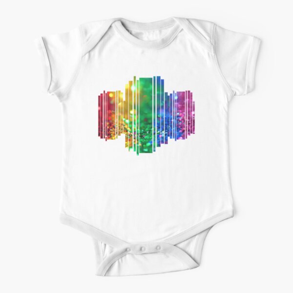 Rainbow drops Short Sleeve Baby One-Piece