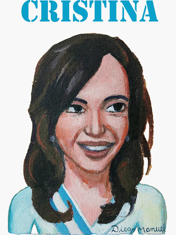 “Cristina Kirchner " Sticker by diegomanuel | Redbubble