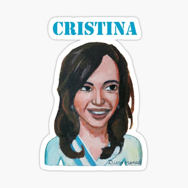 “Cristina Kirchner " Sticker by diegomanuel | Redbubble