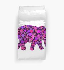 Pink Elephant Duvet Cover