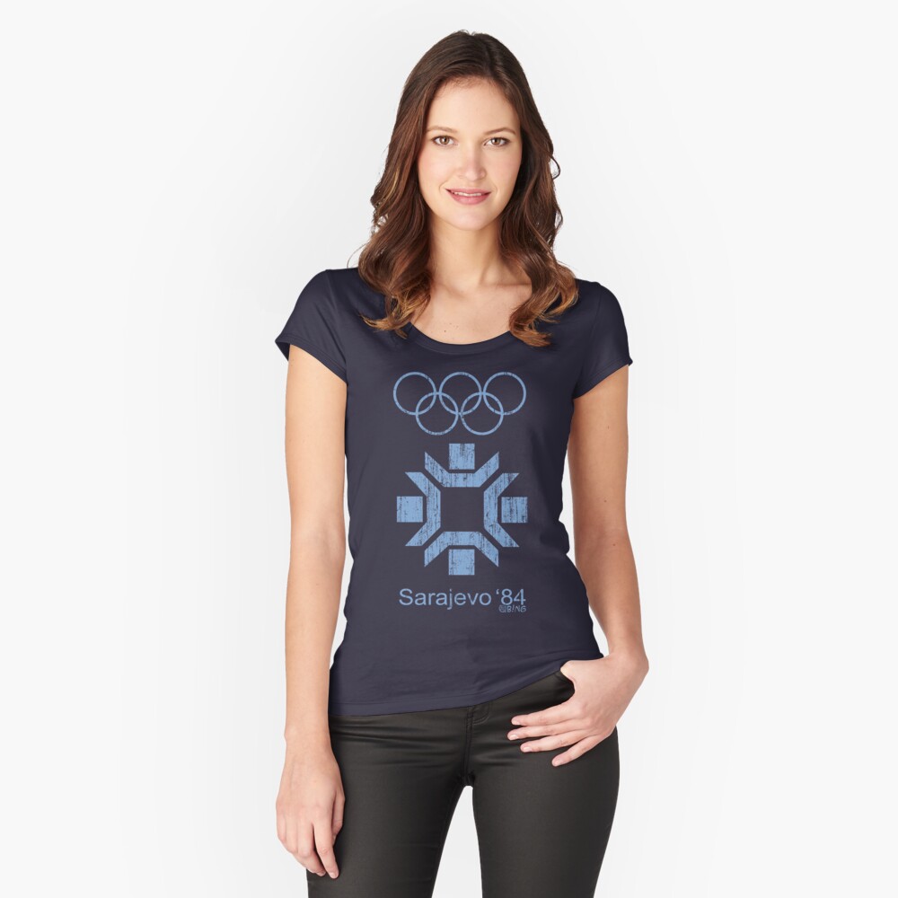 Item preview, Fitted Scoop T-Shirt designed and sold by AmirKaragic.