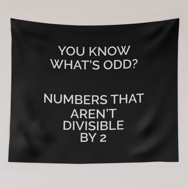 Item preview, You know whats odd math designed and sold by Vroomie.