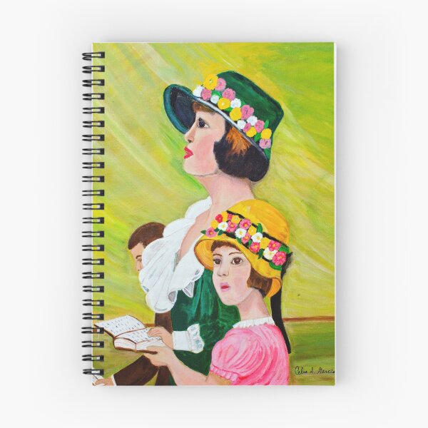 Item preview, Mother & Daughter with Bonnets  designed and sold by CeliaSGarciaArt.