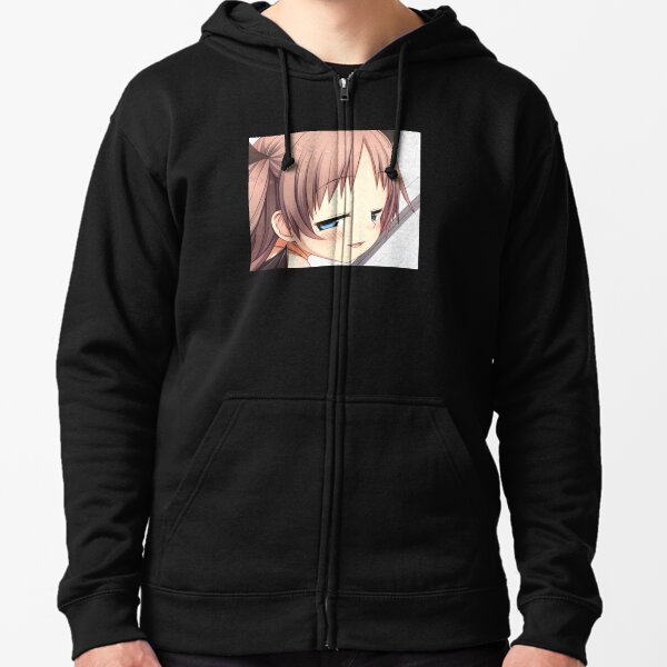 smug anime girl hoodie