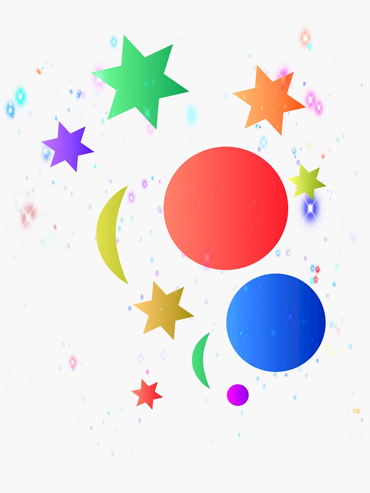 Thumbnail 3 of 3, Sticker, The Galaxy designed and sold by Vk91art.