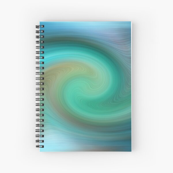 Blue motions Spiral Notebook