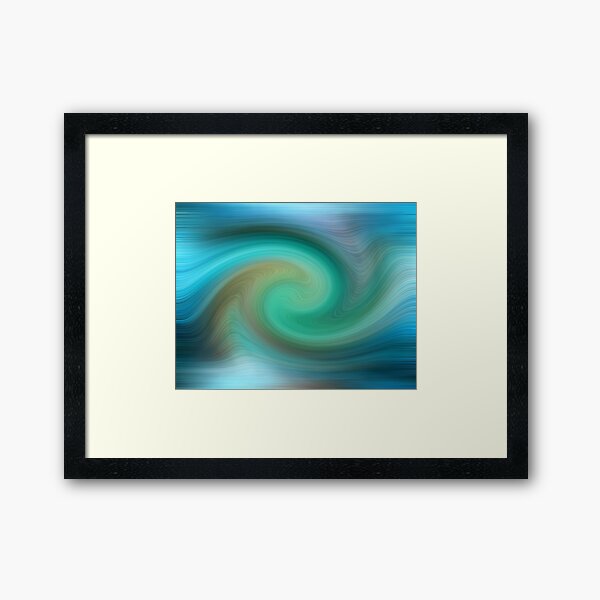 Blue motions Framed Art Print