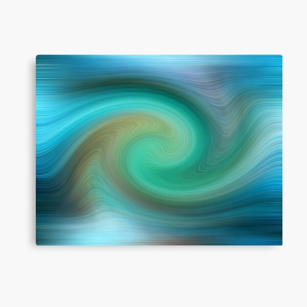 Blue motions Canvas Print