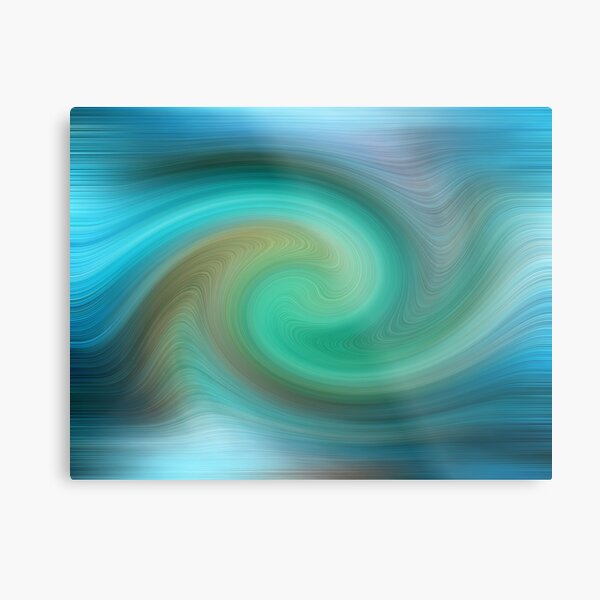 Blue motions Metal Print