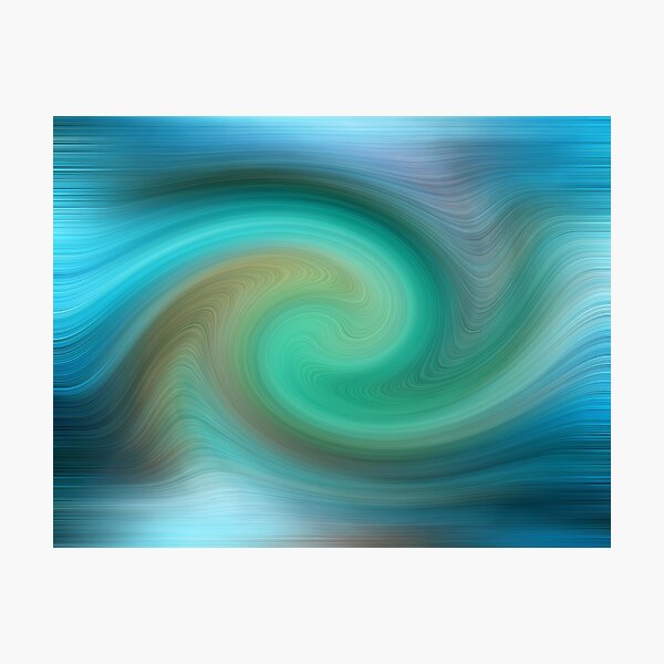 Blue motions Photographic Print