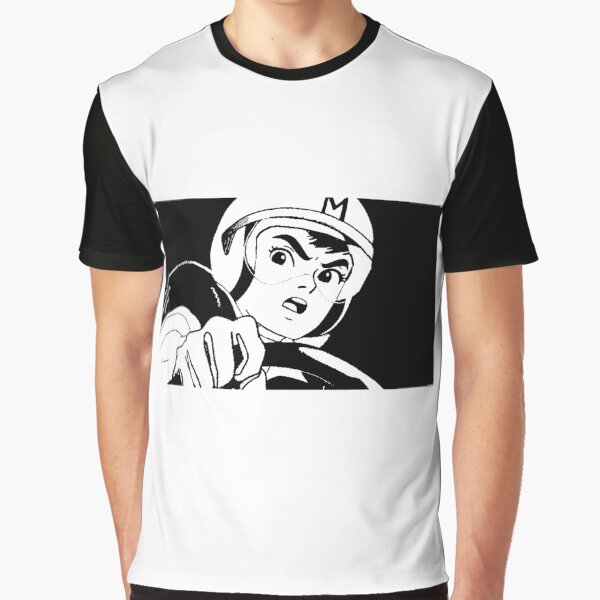 Speed Racer Black and White Design Poster for Sale by Persona