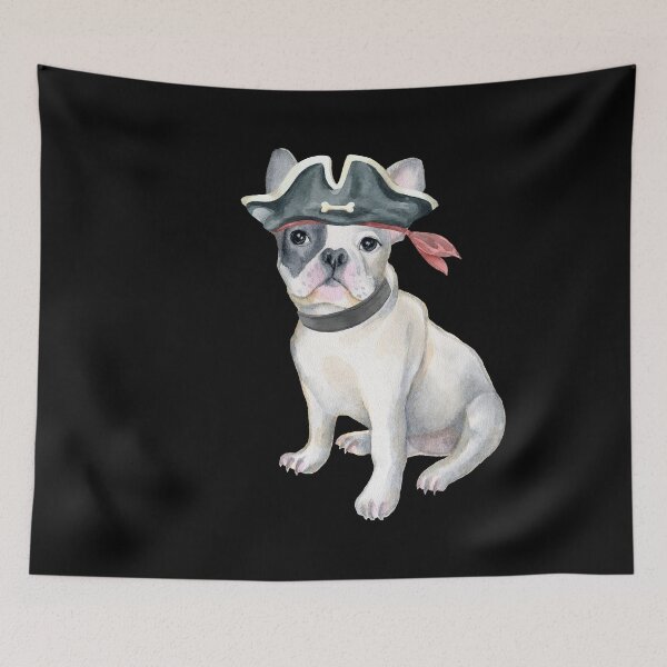 Item preview, Frenchie French Bulldog Pirate Hat COLLAR Dogs In Clothes designed and sold by Vroomie.