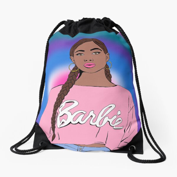 barbie drawstring bag