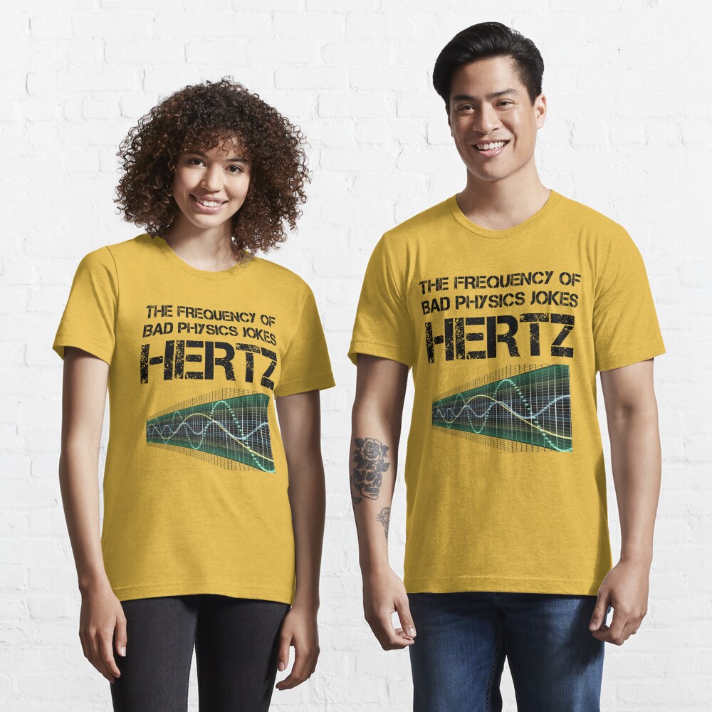 Funny Hertz Frequency Tshirt Physics Teacher Science Gift - Teacher - Long  Sleeve T-Shirt
