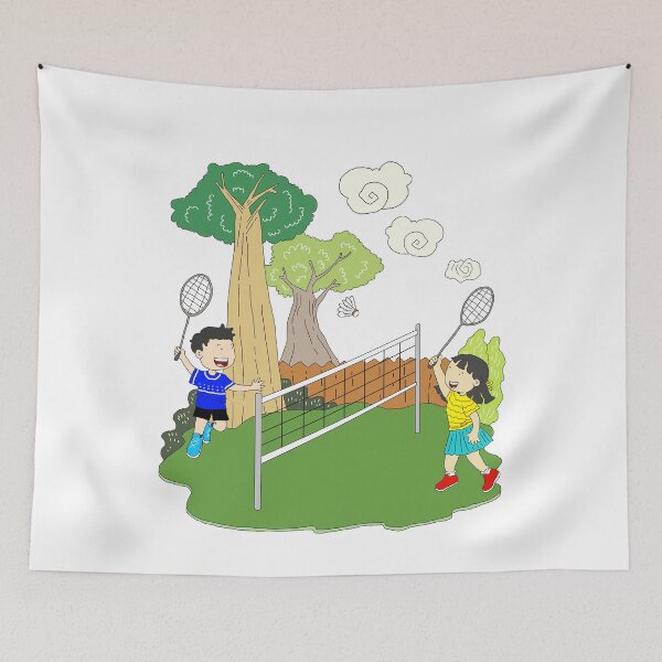 Item preview, beautiful couple at badminton designed and sold by eiwo87.