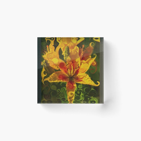 Item preview, Golden Beauties - Abstract Yellow Lily - Omaste Witkowski owfotografik.com designed and sold by Omaste Witkowski.