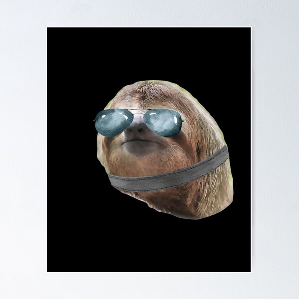 Item preview, Sloth Aviator Glasses COLLAR Sloths In Clothes designed and sold by Vroomie.