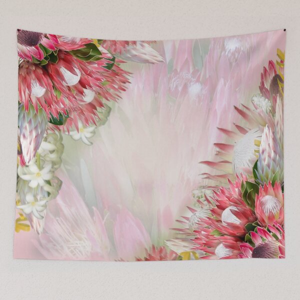 Item preview, Fuchsia  Protea's with Blush & Gold Ribbons designed and sold by NadineMay.