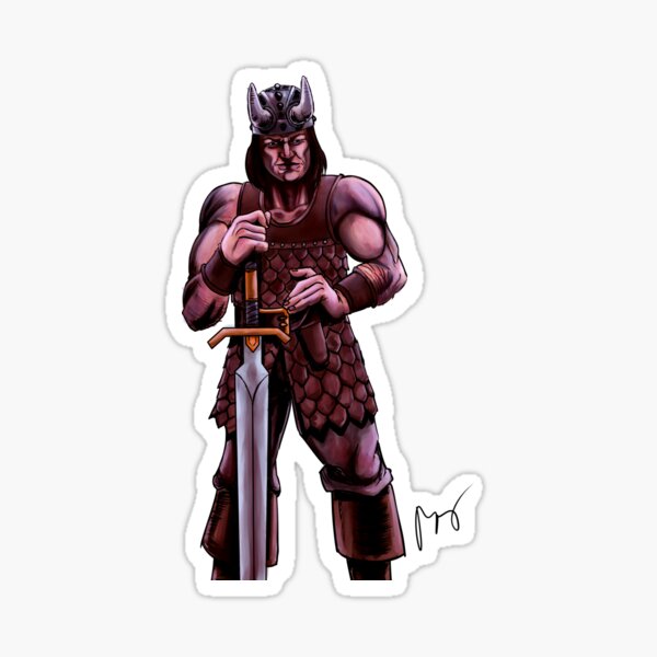 Conan the Barbarian alternative version, no background Sticker
