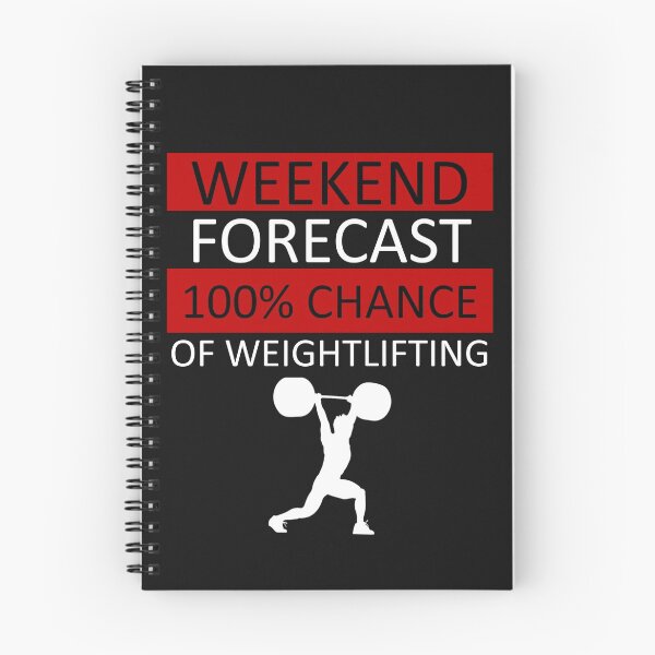 Item preview, Weekend Forecast - Weightlifting - Bodybuilding designed and sold by AndiHK.