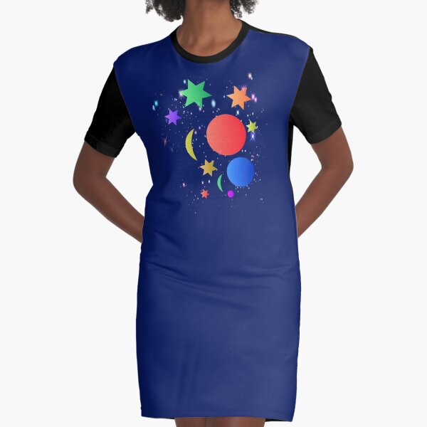 The Galaxy Graphic T-Shirt Dress