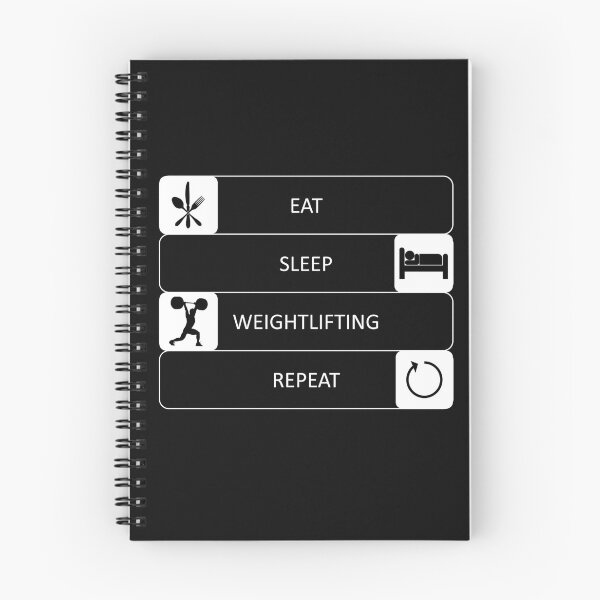 Item preview, Eat, sleep, weightlifting, repeat - Bodybuilding designed and sold by AndiHK.