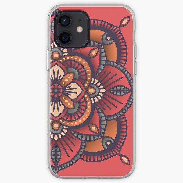 Red Mandala iPhone Soft Case