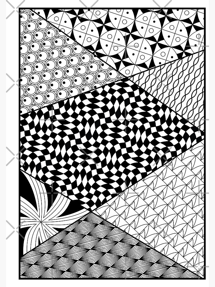 Zentangle wall art, square, pattern Spiral Notebook for Sale by  CrazyRabbits