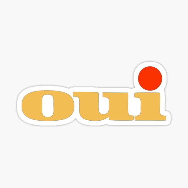 Oui Porn Mag Logo Sticker