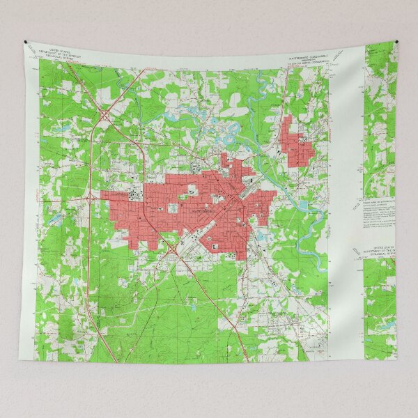 Artikelvorschau, USGS TOPO Karte Mississippi MS Hattiesburg 335770 1964 24000 entworfen und verkauft von WetdryvacRBO2.