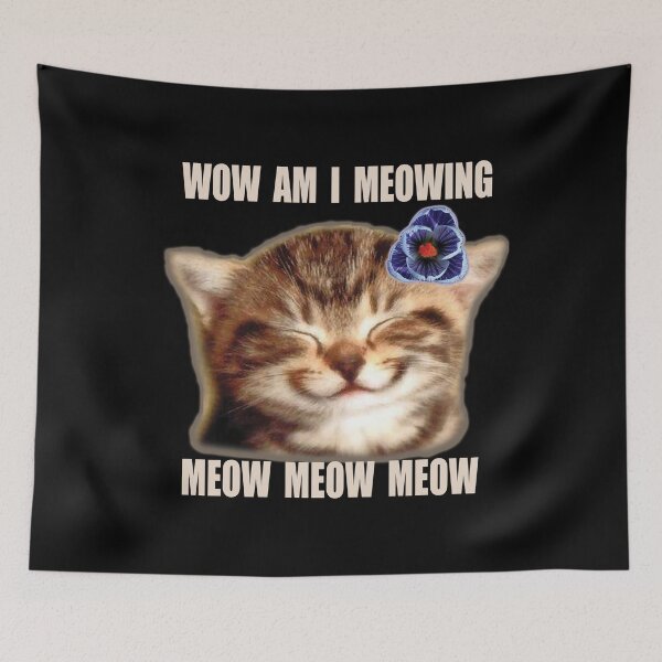 Item preview, Wow Am I Meowing Cute Kitten designed and sold by Vroomie.