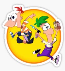 Phineas N Ferb - Circle Sticker